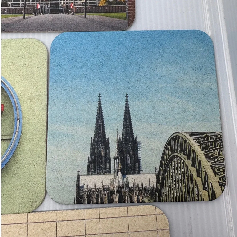 Cologne Germany Souvenir Coasters Set of 10 CardboardCity Views Landmarks Travel